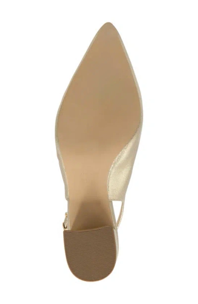 Shop Paradox London Pink Imelda Slingback Pointed Toe Pump In Champagne