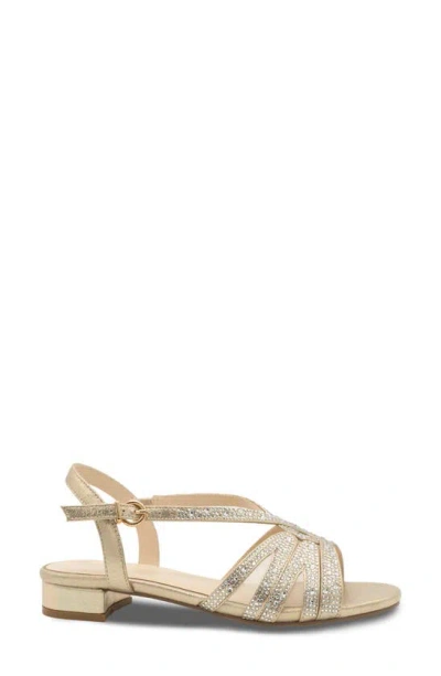 Shop Paradox London Pink Quest Ankle Strap Sandal In Champagne