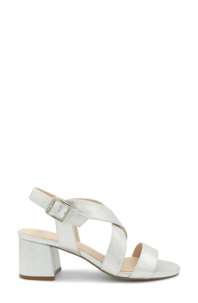 Paradox London Pink Ida Ankle Strap Sandal In Silver