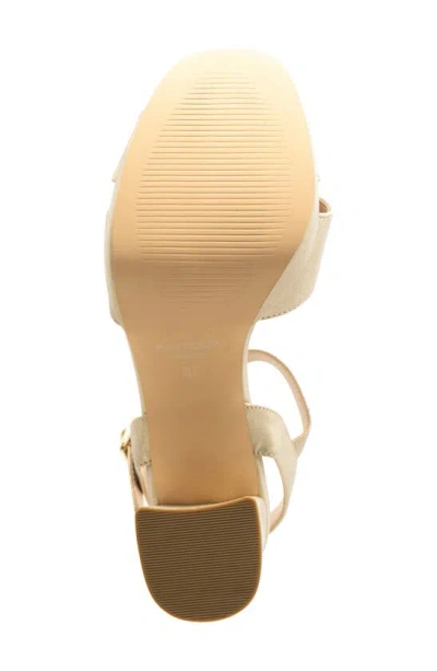 Paradox London Pink Landon Ankle Strap Platform Sandal In Champagne