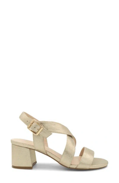 Paradox London Pink Ida Ankle Strap Sandal In Champagne