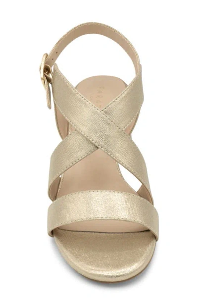 Paradox London Pink Ida Ankle Strap Sandal In Champagne