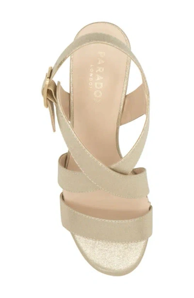 Paradox London Pink Ida Ankle Strap Sandal In Champagne