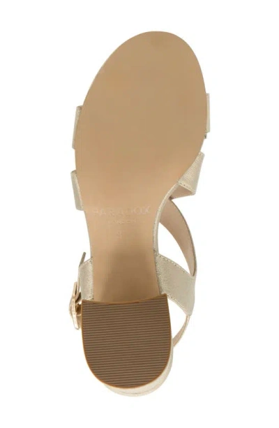 Paradox London Pink Ida Ankle Strap Sandal In Champagne