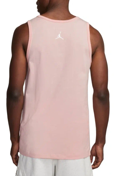 Shop Jordan Flight Essentials Graphic Tank In Legend Pink/ White/ White