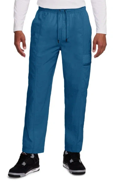 Shop Jordan Woven Cargo Pants In Industrial Blue/ White