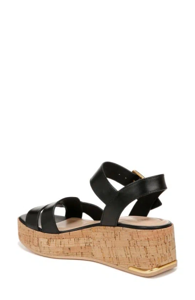 Sarto By Franco Sarto Tilly Ankle Strap Platform Wedge Sandal In Black