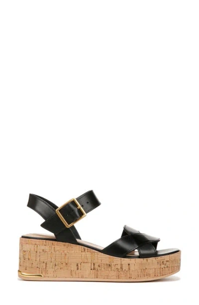 Sarto By Franco Sarto Tilly Ankle Strap Platform Wedge Sandal In Black