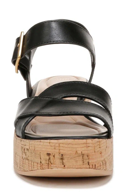 Sarto By Franco Sarto Tilly Ankle Strap Platform Wedge Sandal In Black
