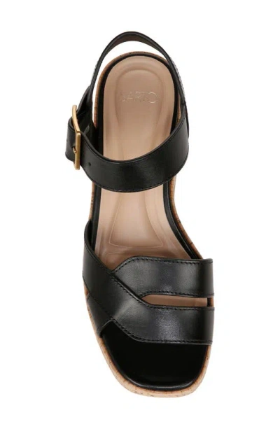 Sarto By Franco Sarto Tilly Ankle Strap Platform Wedge Sandal In Black