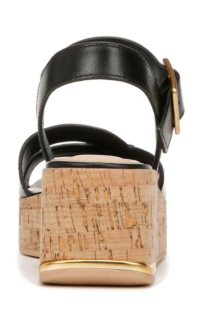 Sarto By Franco Sarto Tilly Ankle Strap Platform Wedge Sandal In Black