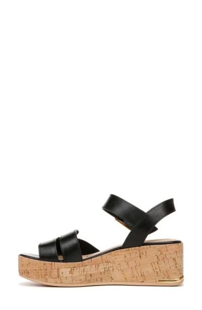Sarto By Franco Sarto Tilly Ankle Strap Platform Wedge Sandal In Black