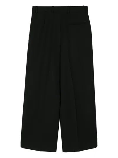 Botter Virgin Wool Tailored Trousers In Black