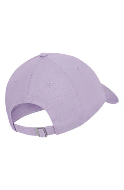 Shop Nike Club Futura Wash Baseball Cap In Violet Mist/ White