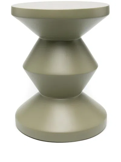 Shop Polspotten Green Zig Zag Stool In Grün