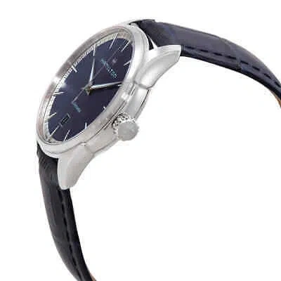 Pre-owned Hamilton Jazzmaster Automatic Blue Dial Men's Watch H32475640