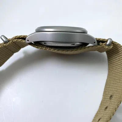 Pre-owned Seiko 5 Sports Sbsa117 Field Style Beige Automatic Mechanical Men's Watch