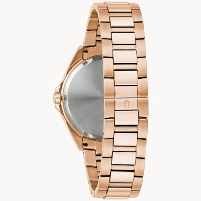 Pre-owned Bulova Phantom 97a180 Rose Gold-tone Watch