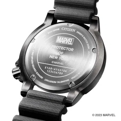 Pre-owned Citizen Promaster Marine Bn0255-03e Black Marvel Miles Men's Watch