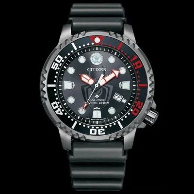Pre-owned Citizen Promaster Marine Bn0255-03e Black Marvel Miles Men's Watch