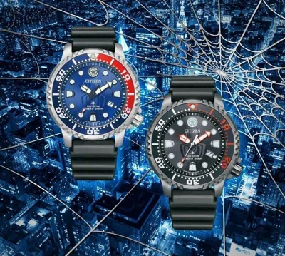 Pre-owned Citizen Promaster Marine Bn0255-03e Black Marvel Miles Men's Watch