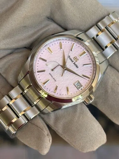 Pre-owned Grand Seiko Heritage Collection Pink Snowflake 41mm Sbga497 Limited 2024 Watch