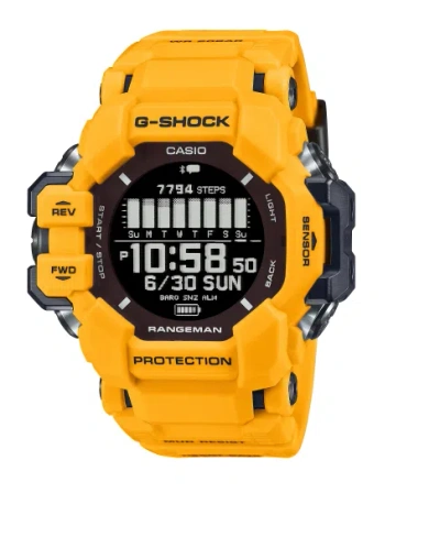 Pre-owned Casio G-shock Master Of G-land Rangeman Yellow Dial Men's Watch Gprh1000-9