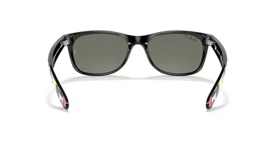 Pre-owned Ray Ban Sunglass Disney Mickey Wayfarer Rb2132 6446 J19 55mm Black Polarized In Gray