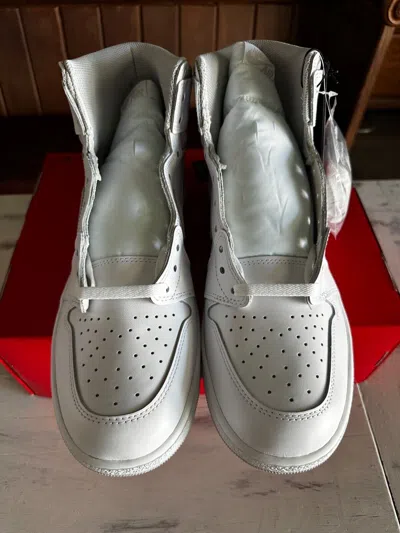 Pre-owned Jordan Nike Air  1 Retro High 85 Og Gray White Bq4422-100 Men's Size 12