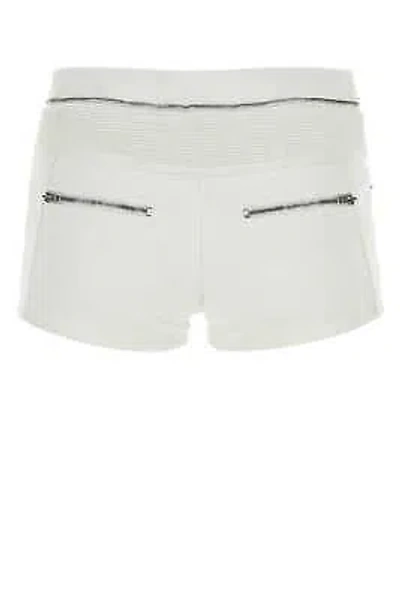 Pre-owned Isabel Marant White Denim Lary Shorts 36 Fr