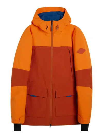 Pre-owned J. Lindeberg J Lindeberg Men's Bridge Parka Oeko-tex Smow08956 I075 Orange Medium