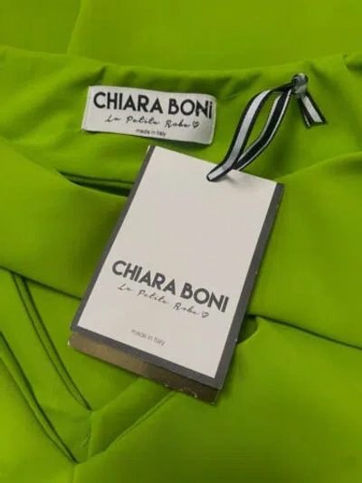 Pre-owned Chiara Boni La Petite Robe $995  Women's Green Cutout Gown Dress Size 42