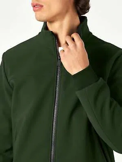 Pre-owned Mc2 Saint Barth Man Mid-weight Military Green Bomber Jacket