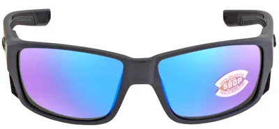 Pre-owned Costa Del Mar Tuna Alley Pro Blue Mirror Polarized 580p Men's Sunglasses 6s9105