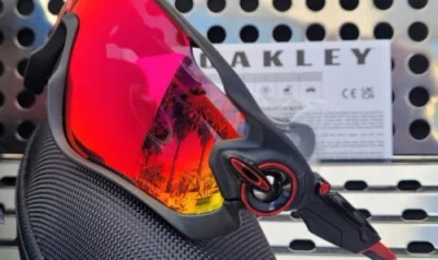 Pre-owned Oakley Jawbreaker 9290-2031 Sunglasses Matte Black W/ Prizm Road Lenses In Red