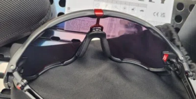 Pre-owned Oakley Jawbreaker 9290-2031 Sunglasses Matte Black W/ Prizm Road Lenses In Red
