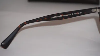 Pre-owned Oliver Peoples Sunglasses Romare Sun Sable Tortoise Ov5459su 1454o8 50 22 145 In Green