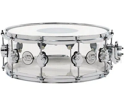 Pre-owned Daniel Wellington Dw Acrylic Design Series Drum 6" X 14" Snare - Clear