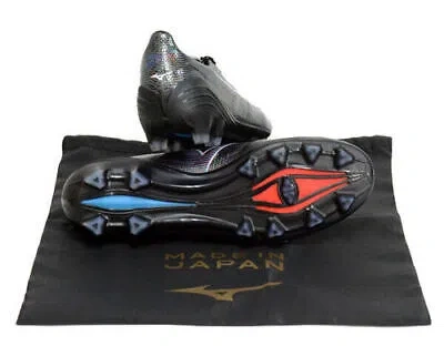 Pre-owned Mizuno Alpha Black / Ignition Red P1ga2360 01 Soccer Japan With Box