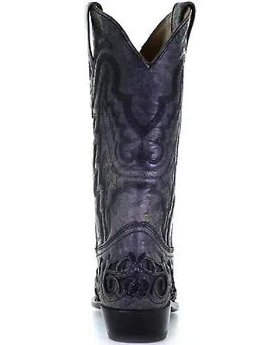 Pre-owned Corral Men's Exotic Alligator Western Boot - Snip Toe Black 9.5 Ee
