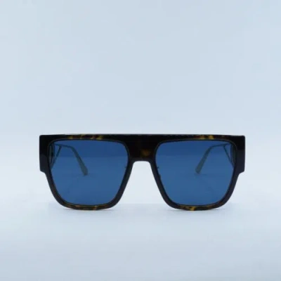 Pre-owned Dior 30montaigne S3u 22b0 Havana/blue 58-18-130 Sunglasses Authentic