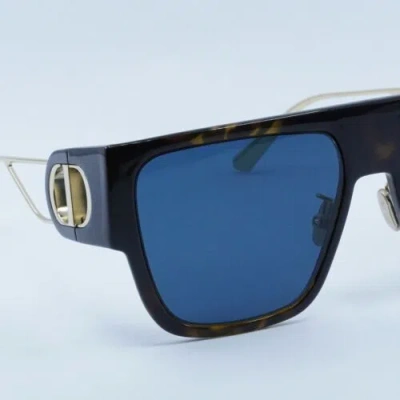 Pre-owned Dior 30montaigne S3u 22b0 Havana/blue 58-18-130 Sunglasses Authentic