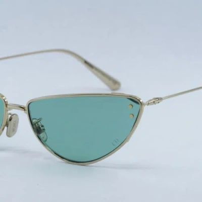 Pre-owned Dior Miss B1u B0o0 Gold/green 63-14-135 Sunglasses Authentic