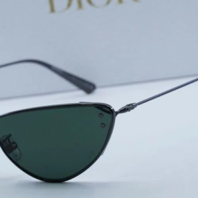 Pre-owned Dior Miss B1u H4c0 Gunmetal/green 63-14-135 Sunglasses Authentic