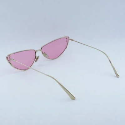 Pre-owned Dior Miss B1u B0n0 Gold/pink 63-14-135 Sunglasses