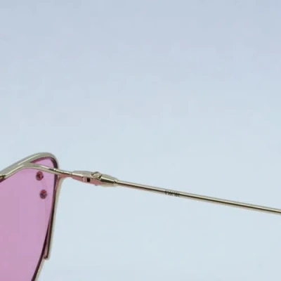 Pre-owned Dior Miss B1u B0n0 Gold/pink 63-14-135 Sunglasses