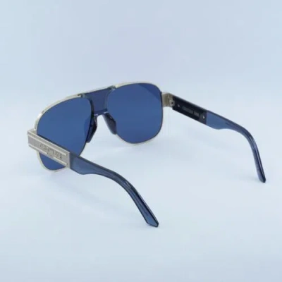 Pre-owned Dior Signature A3u B0b0 Gold / Blue 61-13-140 Sunglasses Authentic