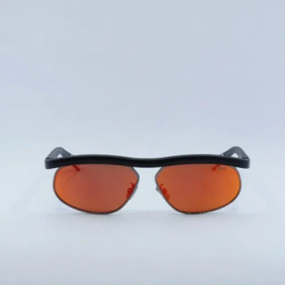 Pre-owned Dior Ider S1u I1k7 Matte Black/orange Mirrored 60-12-135 Sunglasses A...