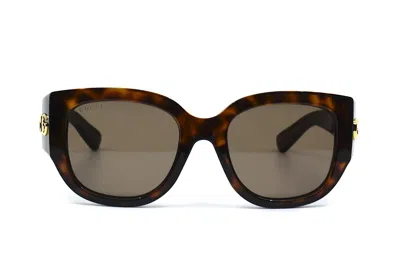 Pre-owned Gucci Gg1599sa 002 Havana Brown Women's Authentic Sunglasses 52-20-135
