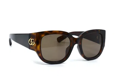 Pre-owned Gucci Gg1599sa 002 Havana Brown Women's Authentic Sunglasses 52-20-135